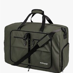 SwiftVoyage 80L Expandable Waterproof Duffle Bag Dark Green  NWT